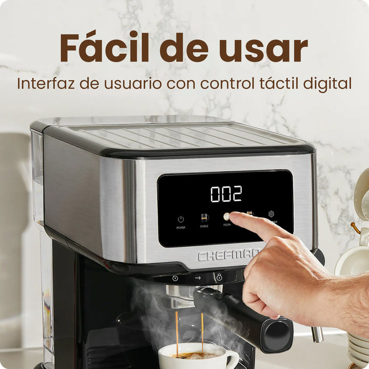 Chefman - Máquina de Café Espresso Easy-Brew