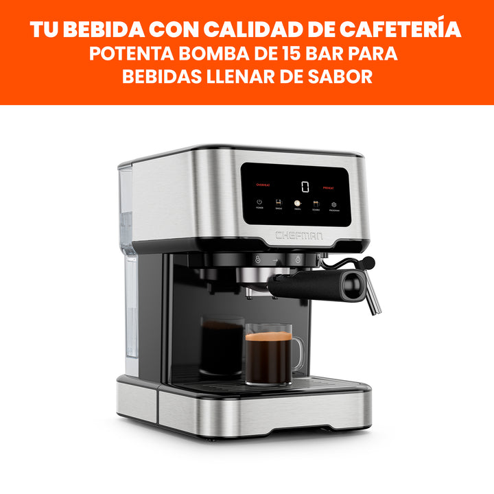 Chefman - Máquina de Café Espresso Easy-Brew