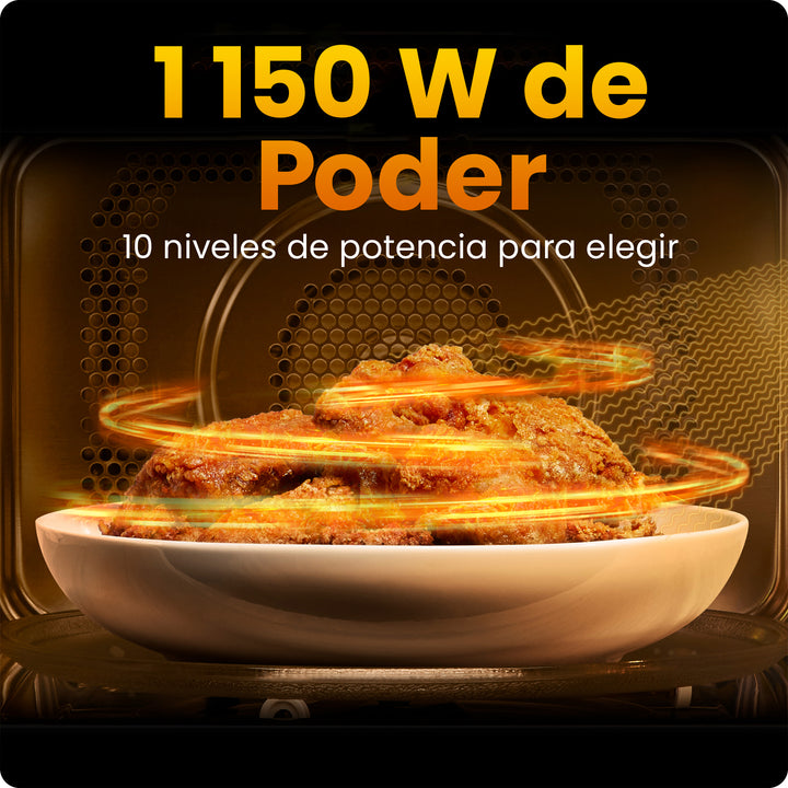 Chefman Microondas Digital 0.7 Pies Cúbicos | 8 Menús Automáticos