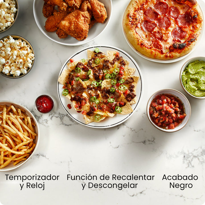 Chefman Microondas Digital 0.7 Pies Cúbicos | 8 Menús Automáticos