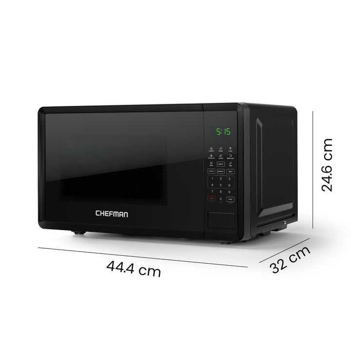Chefman Microondas Digital 0.7 Pies Cúbicos | 8 Menús Automáticos