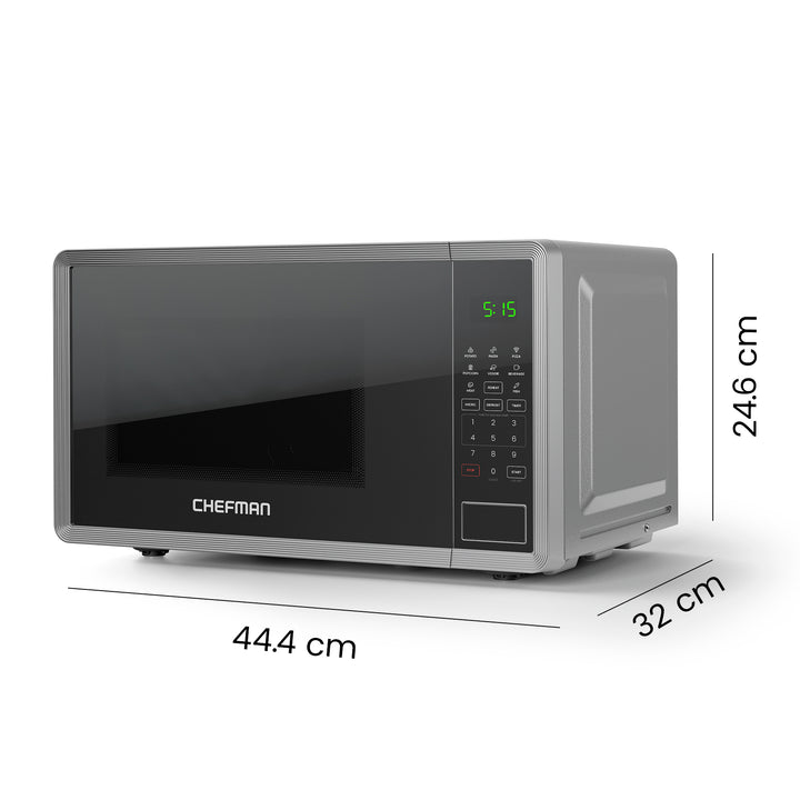 Chefman - Microondas Digital 0.7 Pies Cúbicos | 8 Menús Automáticos