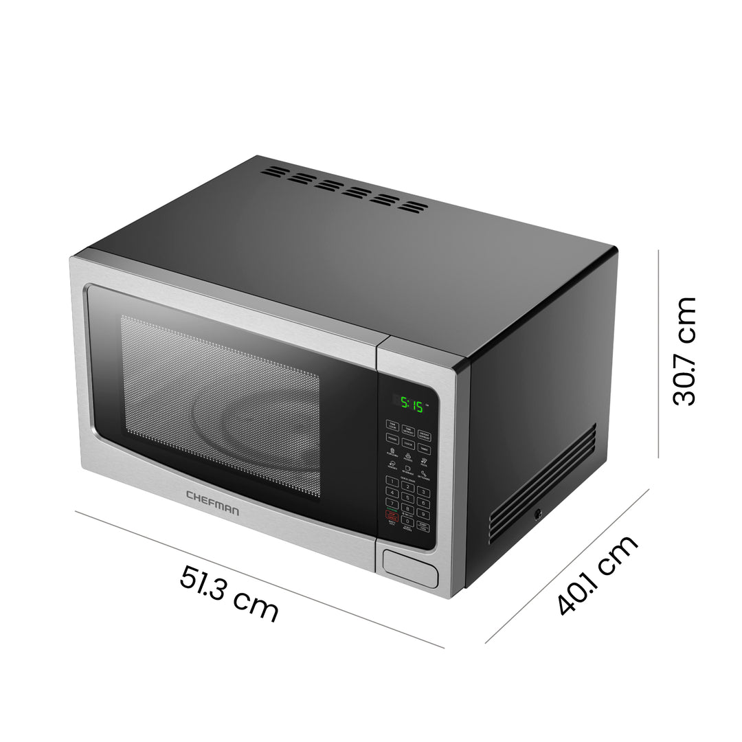 Chefman - Horno de Microondas Para Encimera de 1.1 Pies Cúbicos