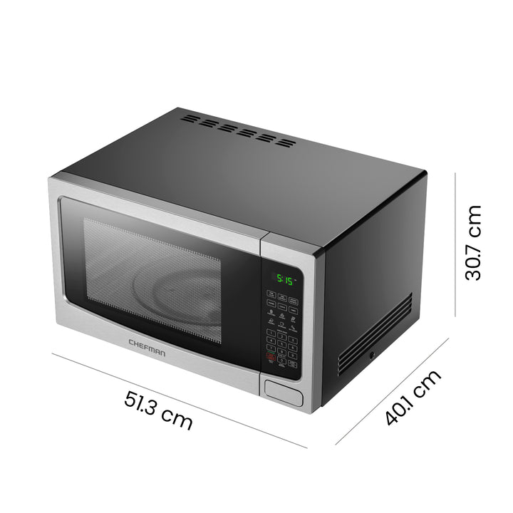 Chefman - Horno de Microondas Para Encimera de 1.1 Pies Cúbicos