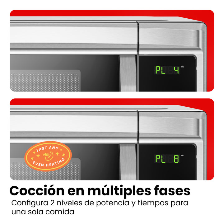 Chefman - Horno de microondas De 1.3 Cu. Digital