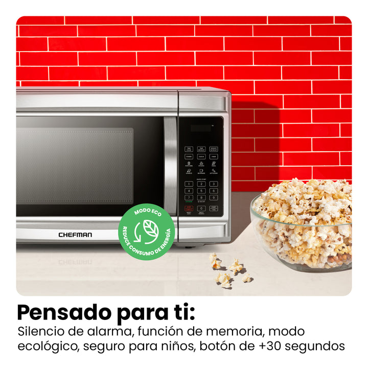 Chefman - Horno de microondas De 1.3 Cu. Digital