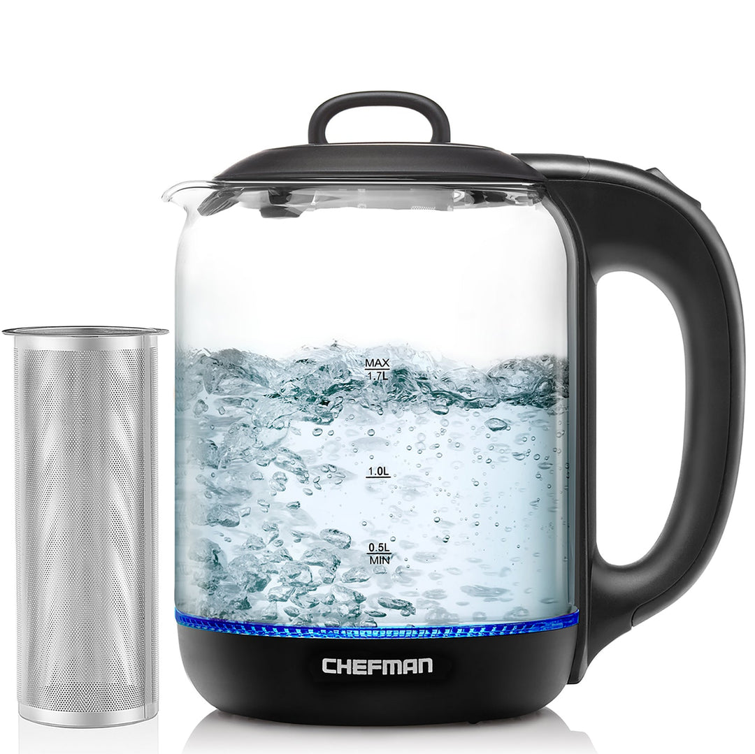 Hervidor eléctrico de Cristal -1.7L  con infusor de té