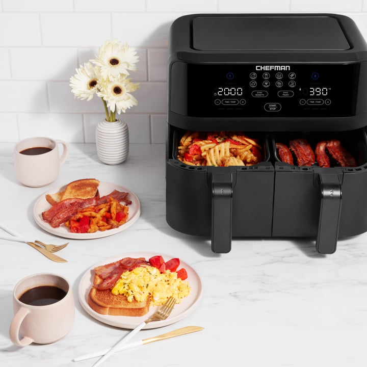 Freidora de aire dual TurboFry™ Touch, 4.2 L (4.5 Qt)