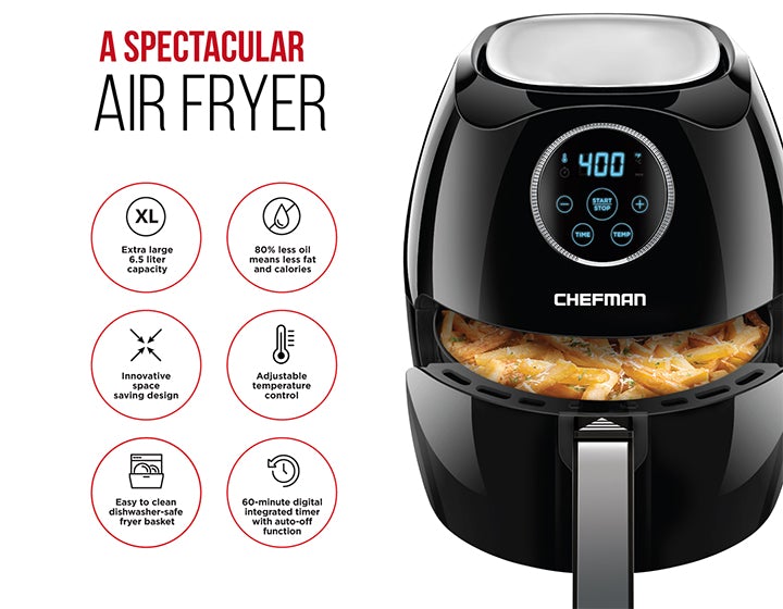 Chefman air fryer 6.5 liter best sale