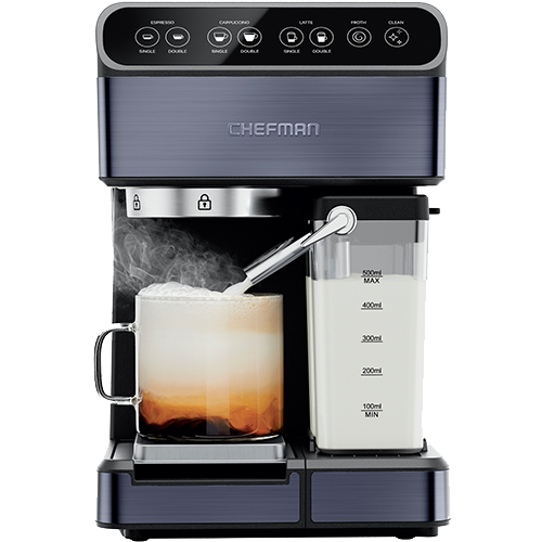 Chefman - Cafetera espresso de 1,8 litros con espumador