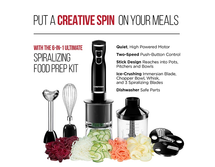 6-in-1 Spiralizing Food Prep Kit